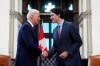Prime Minister Justin Trudeau and U.S. President Joe Biden take part in a meeting on Parliament Hill, in Ottawa, Friday, March 24, 2023. THE CANADIAN PRESS/Sean Kilpatrick