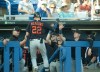 Detroit Tigers’ Parker Meadows is congratulated by manager A.J. Hinge and teammates after hitting a home run during a spring training game against the Toronto Blue Jays at TD Ballpark in Dunedin, Fla., Saturday, March 25, 2023. THE CANADIAN PRESS/Mark Taylor