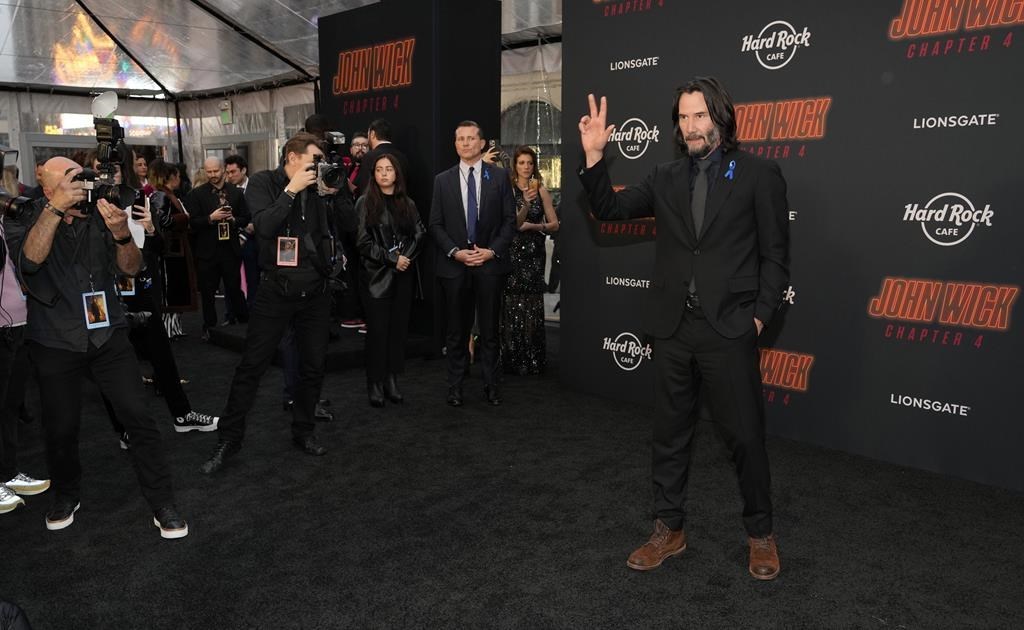 Keanu Reeves, right, star of 