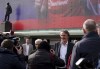 FILE - Businessman Jim Ratcliffe leaves Old Trafford, in Manchester, England, on March 17, 2023. The race to buy Manchester United is taking shape. Based on the publicly declared bids for one of the world's most iconic soccer teams, the frontrunners are Qatari banker Sheikh Jassim bin Hamad Al Thani and local boy-turned-billionaire Jim Ratcliffe. (Peter Byrne/PA via AP, File)