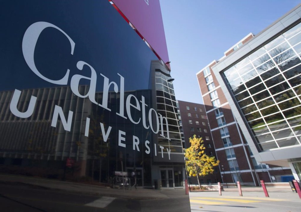 The Carleton University campus is seen Wednesday October 25, 2017 in Ottawa. The union that represents about 3,000 teaching assistants and instructors at the Ottawa university says the contract employees are beginning a strike on Monday. THE CANADIAN PRESS/Adrian Wyld