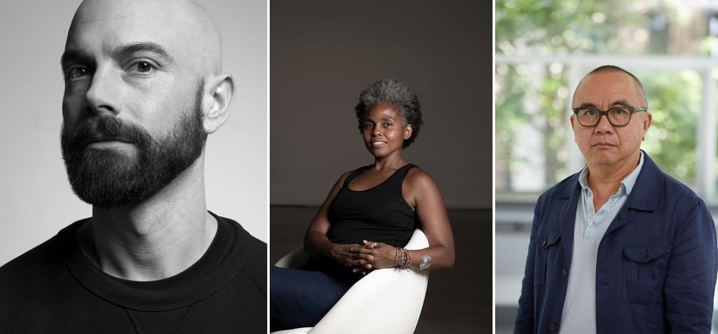 A composite image of three handout images show, from left to right: Chris Curreri, of Toronto, in an undated handout photo; Sandra Brewster at the University of Toronto Scarborough campus, in Toronto, in a Saturday, Aug. 21, 2019, handout photo; Ken Lum, of Vancouver, in an undated handout photo. The three are in the running for the $50,000 Scotiabank Photography Award. THE CANADIAN PRESS/HO-Scotiabank Photography Award, Kourosh Keshiri, Jalani Morgan, Ken Lum, *MANDATORY CREDIT*