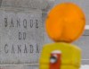 New research says Canada is heading into a mild recession as elevated borrowing costs, a downturn in the U.S. and persistent inflation dial up the economic uncertainty. A construction warning light sits on a sign on the sidewalk outside the Bank of Canada in Ottawa, Tuesday, Dec. 9, 2008. THE CANADIAN PRESS/Adrian Wyld
