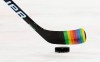 Zac Jones of the New York Rangers skates with a stick decorated for 