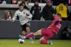 St. Louis City SC's Kyle Hiebert (right) battles for the ball with San Jose Earthquakes's Cristian Espinoza during the first half of an MLS soccer match Saturday, March 18, 2023, in St. Louis. April has yet to come and Hiebert is already having a year to remember. The 25-year-old from La Salle, Man., ignored in the MLS SuperDraft, has helped expansion St. Louis City SC to a record unbeaten start. And now he can call himself a Canadian international after making his debut off the bench in Tuesday's 4-1 win over Honduras. THE CANADIAN PRESS/AP/Jeff Roberson
