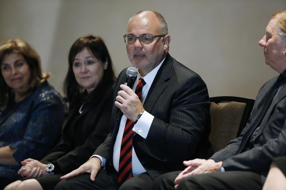 Supreme Court of Canada Justice Russell Brown responds to a question during a question-and-answer session at Canadian Museum of Human Rights in Winnipeg Wednesday, September 25, 2019. THE CANADIAN PRESS/John Woods