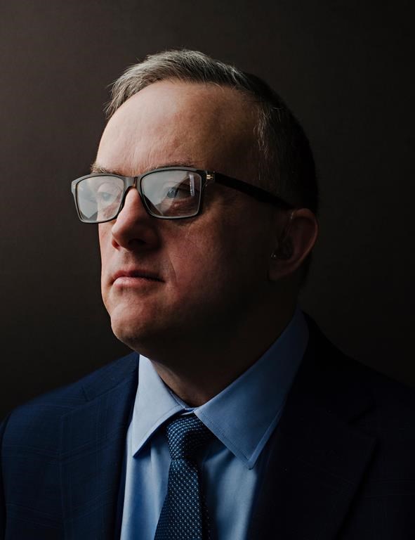 Sean Hughes, 49, from Kitchener, Ont., is shown in this handout image for the Canadian Down Syndrome Society's campaign