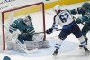 When Rick Bowness criticized some players this week for lack of effort, veteran forward Nino Niederreiter agreed there have been “passengers” on the struggling team’s ride to the playoffs. San Jose Sharks goaltender James Reimer (47) blocks a shot by Niederreiter (62) during the third period of an NHL hockey game March 28, 2023, in San Jose, Calif. THE CANADIAN PRESS/AP-Tony Avelar