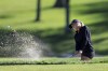 FILE - Gianna Clemente hits out of a bunker on the 11th green during the first round of the LPGA Tour Kroger Queen City Championship golf tournament in Cincinnati, Thursday, Sept. 8, 2022. Clemente, who qualified for three LPGA events last year at age 14, reached the final round of the Augusta National Women's Amateur. (AP Photo/Aaron Doster, File)