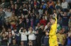 Barcelona's Ferran Torres celebrates after scoring his side's fourth goal during a Spanish La Liga soccer match between Elche and Barcelona, at the Martinez Valero Stadium in Elche, Spain, Saturday, April 1, 2023. (AP Photo/Alberto Saiz)