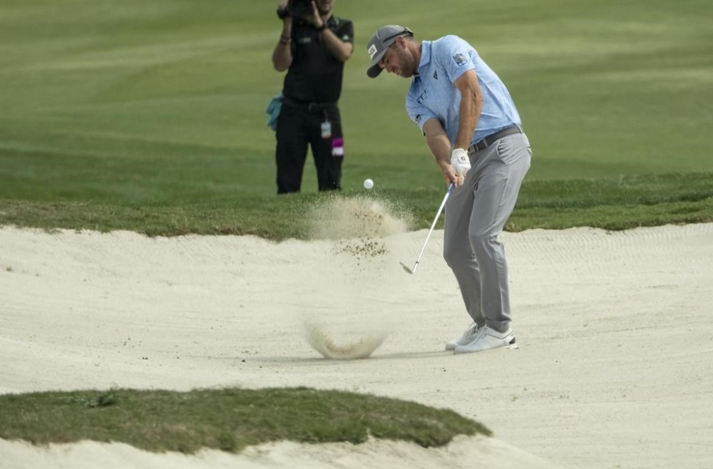 Corey Conners of Canada hits out of a fairway bunker on the 14th hole during the second round of the Valero Texas Open golf tournament, on Friday, March 31, 2023, in San Antonio. THE CANADIAN PRESS/AP-Rodolfo Gonzalez