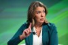 Alberta Premier Danielle Smith speaks at the Canada Strong and Free Network in Ottawa on Thursday, March 23, 2023. Smith says she will no longer speak about her involvement in how COVID-19 court cases are being prosecuted. THE CANADIAN PRESS/Sean Kilpatrick