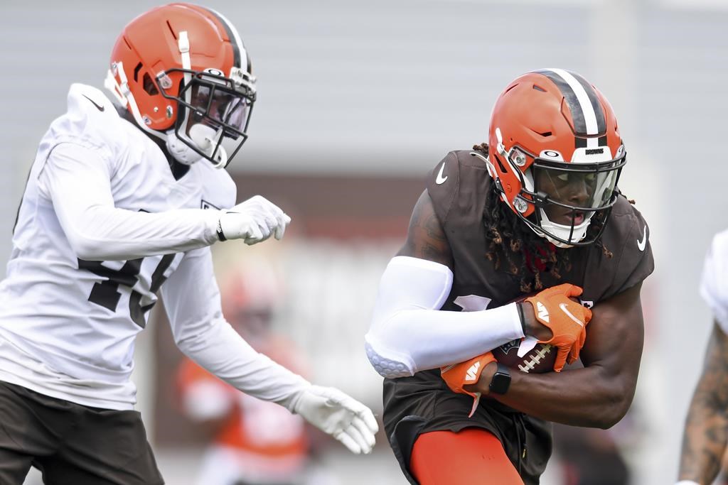 AP source Browns WR Woods injures Achilles in workout AP source Browns WR Woods injures Achilles in workout