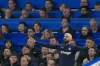 Chelsea's interim head coach Bruno Saltor reacts during the English Premier League soccer match between Chelsea and Liverpool at Stamford Bridge stadium in London, Tuesday, April 4, 2023. (AP Photo/Frank Augstein)