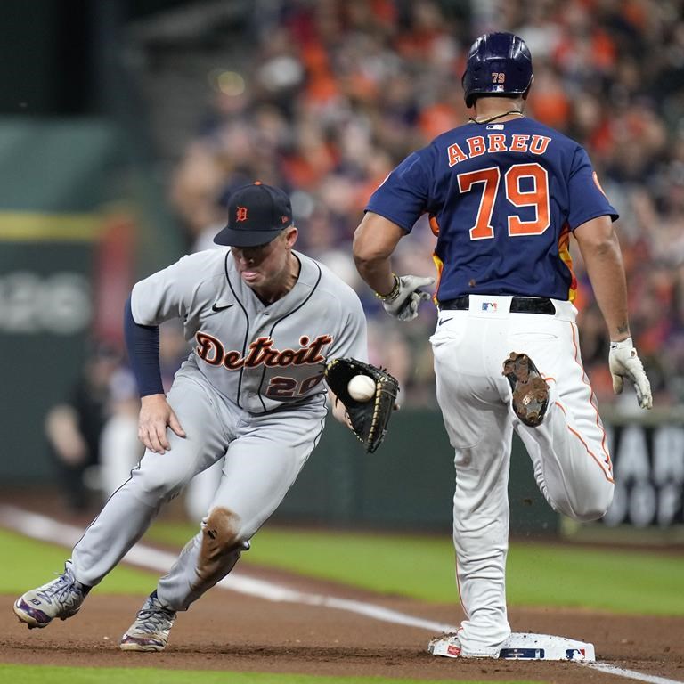 Torkelson homers with 3 hits to lead Tigers over Astros 63 Torkelson homers with 3 hits to lead Tigers over Astros 63