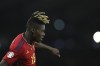 Spain's Nico Williams controls the ball during the Euro 2024 group A qualifying soccer match between Scotland and Spain at the Hampden Park stadium in Glasgow, Scotland, Tuesday, March 28, 2023. (AP Photo/Scott Heppell)