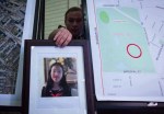 RCMP Cpl. Daniela Panesar places a photo of Marrisa Shen, 13, next to a map indicating where her body was found in Central Park, during a news conference in Burnaby, B.C., on Wednesday July 19, 2017. A man accused of the first-degree murder of the Burnaby, B.C., teenager six years ago repeatedly denied killing the girl as his trial started on April 5, 2023. THE CANADIAN PRESS/Darryl Dyck