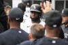 Chicago White Sox's Luis Robert Jr., celebrates in the dugout with teammates after scoring on a one-run double by Andrew Vaughn during the first inning of a baseball game against the San Francisco Giants in Chicago, Wednesday, April 5, 2023. (AP Photo/Nam Y. Huh)