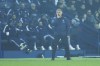 PSG's head coach Christophe Galtier gestures during the French League One soccer match between Paris Saint-Germain and Lyon at the Parc des Princes stadium in Paris, Sunday, April 2, 2023. (AP Photo/Aurelien Morissard)