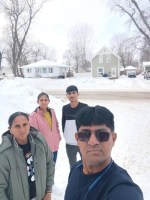 Pravinbhai Chaudhari, 49, is seen in an undated handout photo alongside his family including wife Dakshaben, 45; son Meet, 20; and 23-year-old daughter, Vidhi. Authorities have said that eight people, four of whom were the Chaudhari family, were allegedly attempting to illegally cross into the United States from Canada through Akwesasne Mohawk Territory, which straddles provincial and international boundaries and includes regions of Quebec, Ontario and New York state. THE CANADIAN PRESS/HO-Mehsana Police *MANDATORY CREDIT*