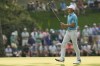 Jordan Spieth reacts after missing a putt on the 15th hole during the first round of the Masters golf tournament at Augusta National Golf Club on Thursday, April 6, 2023, in Augusta, Ga. (AP Photo/Mark Baker)