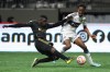 Los Angeles FC's Jesus Murillo, left, kicks away a pass intended for Vancouver Whitecaps' Ali Ahmed during the second half of a CONCACAF Champions League quarterfinal soccer match, in Vancouver, on Wednesday, April 5, 2023. After a disappointing 3-0 loss to Los Angeles FC on Wednesday in CONCACAF Champions League action, the Vancouver Whitecaps are looking for a rebound on Saturday against regional rivals.THE CANADIAN PRESS/Darryl Dyck