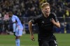 Nashville SC forward Jacob Shaffelburg (14) celebrates after his goal against New York City FC during the second half of an MLS soccer match Saturday, Feb. 25, 2023, in Nashville, Tenn. THE CANADIAN PRESS/AP-Mark Zaleski