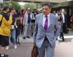 Lawyer Lawrence Greenspon leaves the courthouse in Ottawa on Friday, July 8, 2022. Greenspon says a Canadian woman who was returned from a prison camp in Syria this week has been released on bail in Edmonton pending a terrorism peace bond application. THE CANADIAN PRESS/ Patrick Doyle