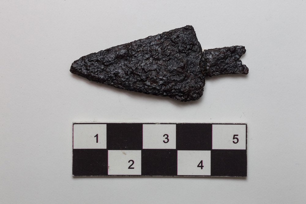 Parks Canada’s Scott Stephen describes post-contact artifacts found at the forks.