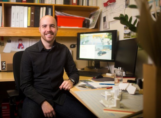 Aaron Pollock, masters of architecture student (Mikaela MacKenzie / Winnipeg Free Press)