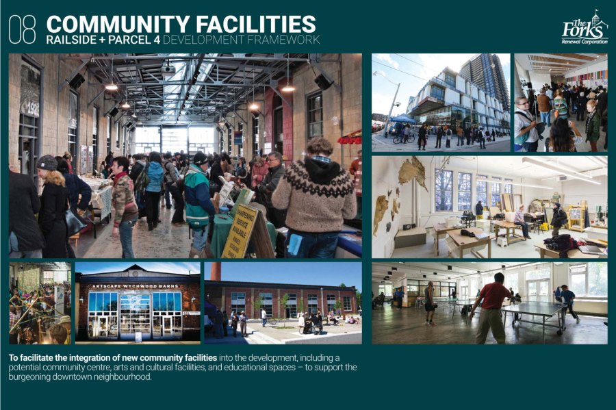 The Forks' vision for railside and Parcel 4 land.