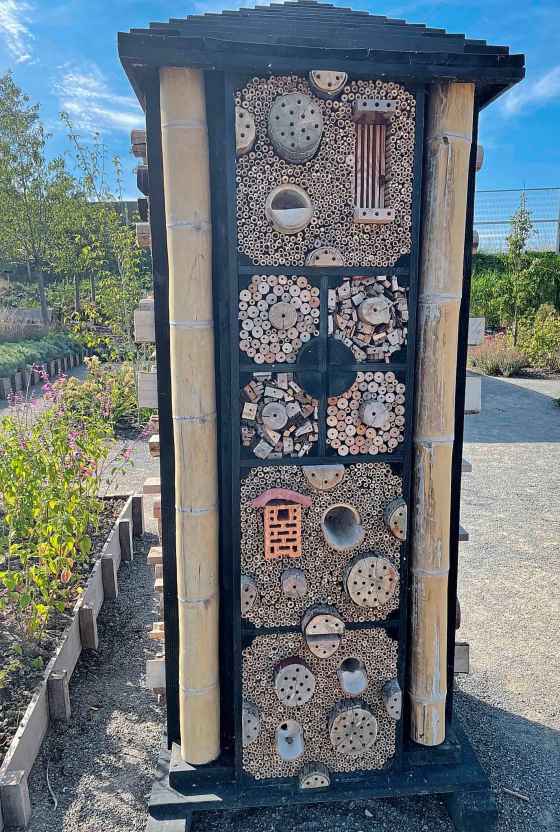 A deluxe bee hotel (Helen Lesser photo)