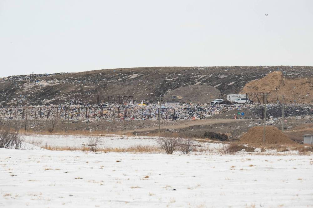 Brady Road landfill employees discovered the body of Linda Beardy, a 33-year-old Indigenous woman, as a garbage truck was depositing its contents Monday afternoon. (Mike Deal / Winnipeg Free Press files)