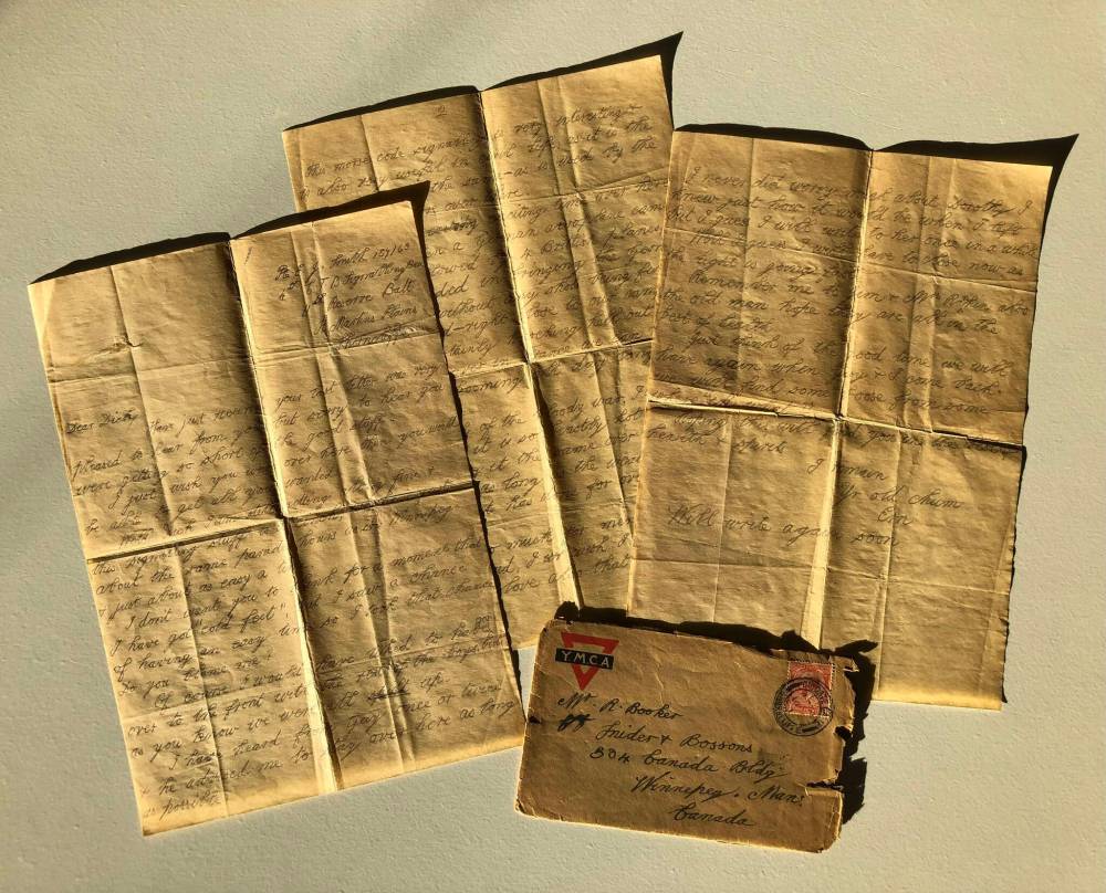 SUPPLIED
Private Ernest James Smith penned this letter to a friend 107 years ago while fighting in the First World War. It ended up in the hands of a French collector who passed it along to Aidan Nowicki, inspiring him to research Smith’s life and career.