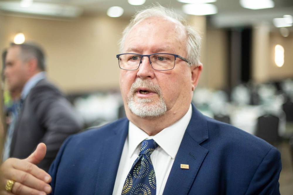 MIKE DEAL / WINNIPEG FREE PRESS
Manitoba Heavy Construction Association president Chris Lorenc hopes CentrePort will soon be a top pick for business site selectors to recommend clients invest in “because of its proximity to rail, air and marine.”
