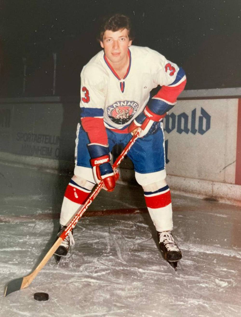 SUPPLIED
Harold Kreis, now 63, played 19 seasons for the Mannheim ERC of the Deutsche Eishockey Liga, winning two league titles.
