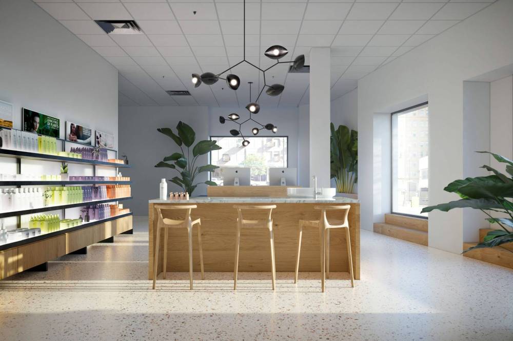 SUPPLIED RENDERING
The new school opens May 2. Beginning three days later, people will be able to get haircuts starting from $17 and hair colouring from $28.