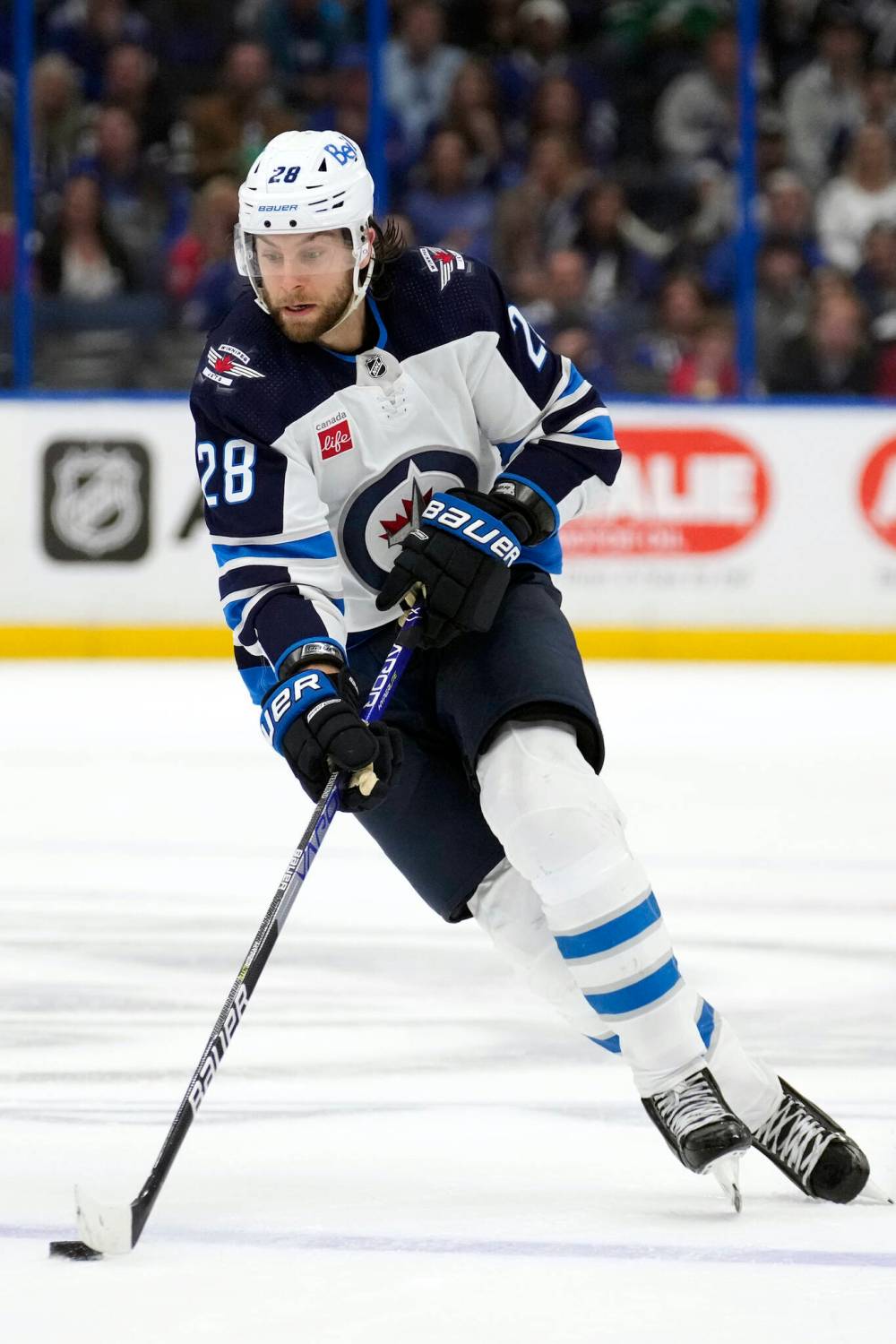 Chris O’Meara / The Associated Press files
                                Jets centre Kevin Stenlund enters the playoffs on a modest two-game point-scoring streak.