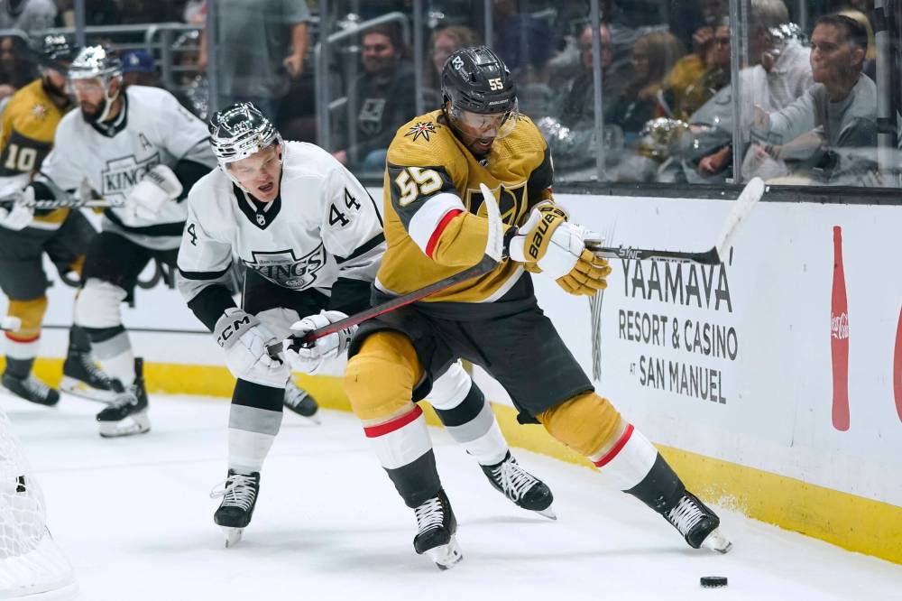 Jae C. Hong / The Associated Press files
                                Vegas Golden Knights fourth-liner Keegan Kolesar knows his jobs and takes pride in doing it.