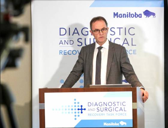 Dr. Peter MacDonald, head of the task force’s steering committee. (Ruth Bonneville / Winnipeg Free Press)