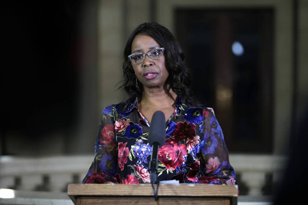 Health Minister Audrey Gordon publicly stated that Giannouli and Porhownik weren’t members of the task force or its steering committee. (Ruth Bonneville / Winnipeg Free Press files)