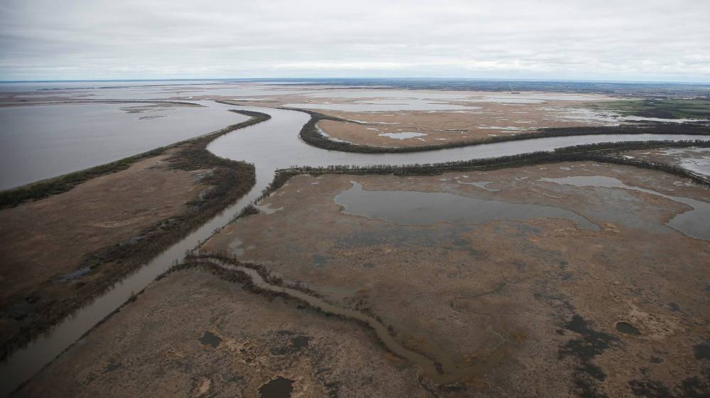 John Woods / The Canadian Press Files
Netley Creek and The Red River enter Lake Winnipeg just north of Winnipeg. Alexis Kanu is pleased to see chemical phosphorous reduction yield positive results at Winnipeg’s South End Water Pollution Control Centre.