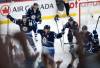 JOHN WOODS / THE CANADIAN PRESS
                                Winnipeg Jets’ Adam Lowry (17) celebrates his game tying goal against the Vegas Golden Knights late in third period of NHL playoff action in Winnipeg on Saturday, April 22, 2023.