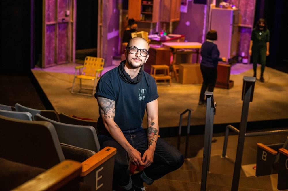 MIKAELA MACKENZIE / WINNIPEG FREE PRESS
                                Elio Zarrillo, playwright of PTE’s world première Volare, which uses the Italian card game scopa as a metaphor for family life.