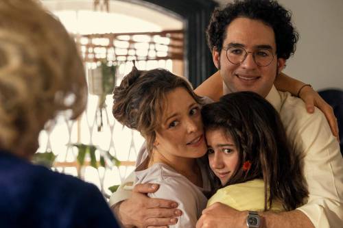 Dana Hawley / Lionsgate/TNS

Abby Ryder Fortson (as Margaret) with Rachel McAdams and Benny Safdie, who play her parents, in Are You There God? It’s Me, Margaret. Judy Blume’s coming-of-age classic remains relevant as ever in a time when a new generation of young adult authors are facing censorship and book bans.