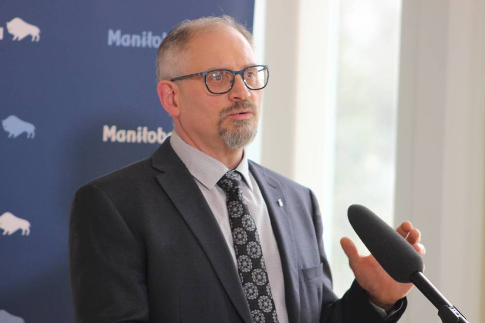 Steinbach Mayor Earl Funk said the upgrades are “enormous” for the fast-growing community. (Nicole Buffie / The Carillon)