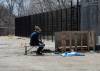 JESSICA LEE / WINNIPEG FREE PRESS
                                Winnipeg Police Service patrol officers discovered a burning body in a Point Douglas warehouse parking lot overnight Thursday.