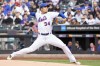 New York Mets pitcher Kodai Senga delivers against the Miami Marlins in the first inning of a baseball game, Saturday, April 8, 2023, in New York. (AP Photo/Mary Altaffer)