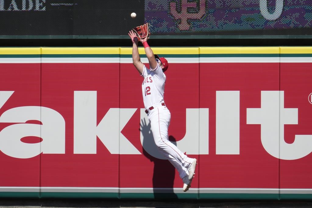 Kiermaier, Chapman both drive in 5, Jays beat Angels 12-11 in 10 innings