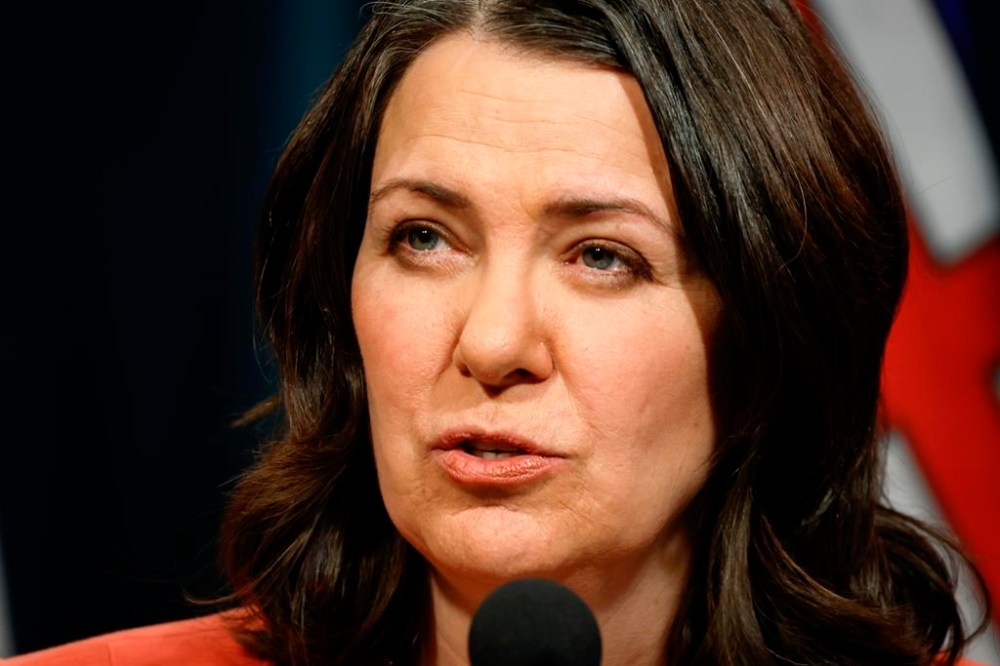 Alberta Premier Danielle Smith holds a news conference in Calgary, Alta., Tuesday, Jan. 10, 2023. THE CANADIAN PRESS/Jeff McIntosh